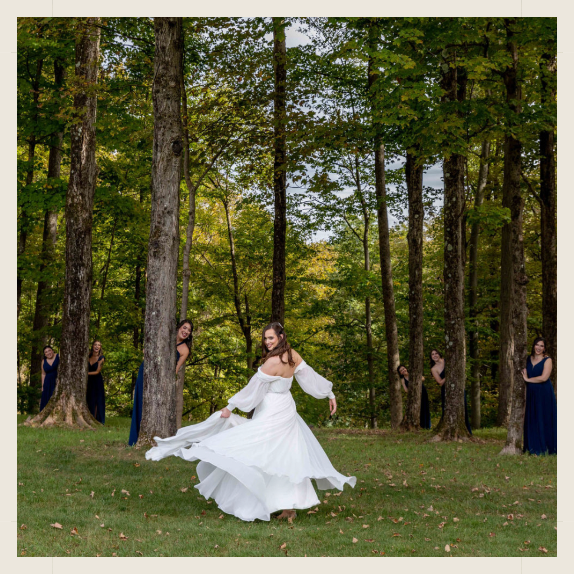 Bearsville Wedding Bride and Bridesmaids Photo Shoot