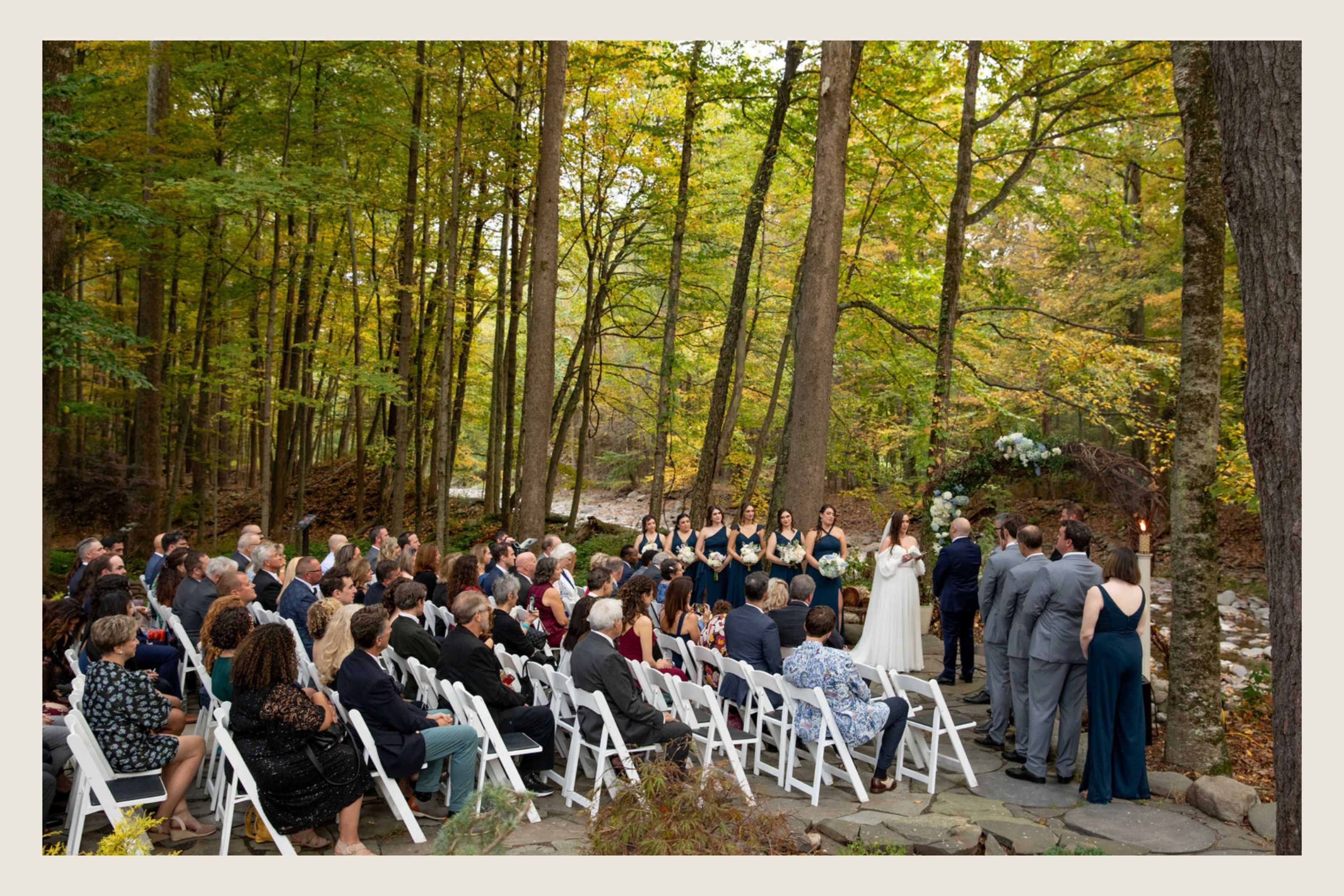 Bearsville Wedding Outdoor Woodland Ceremony