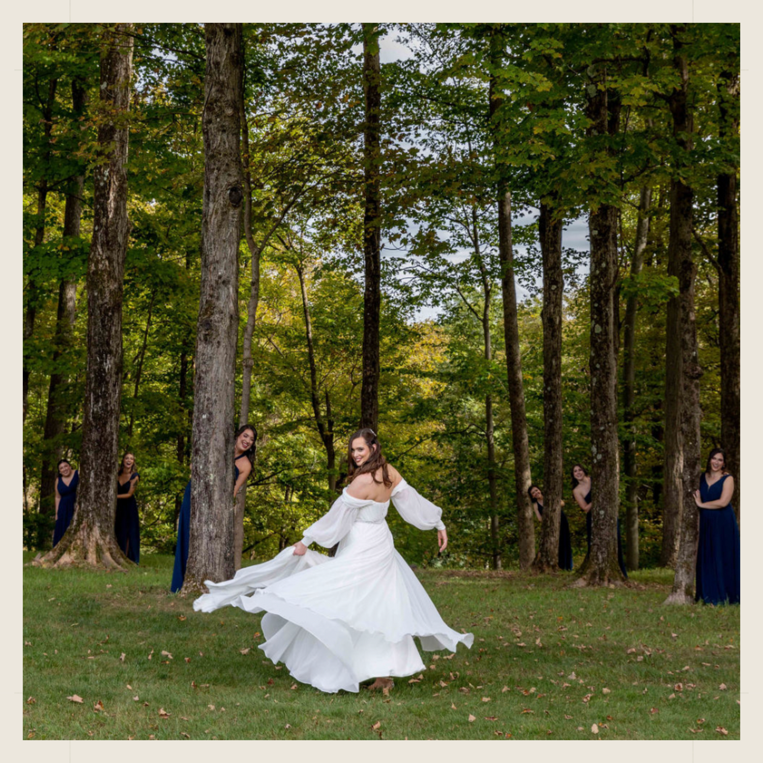 Bearsville Wedding Bride and Bridesmaids Photo Shoot 