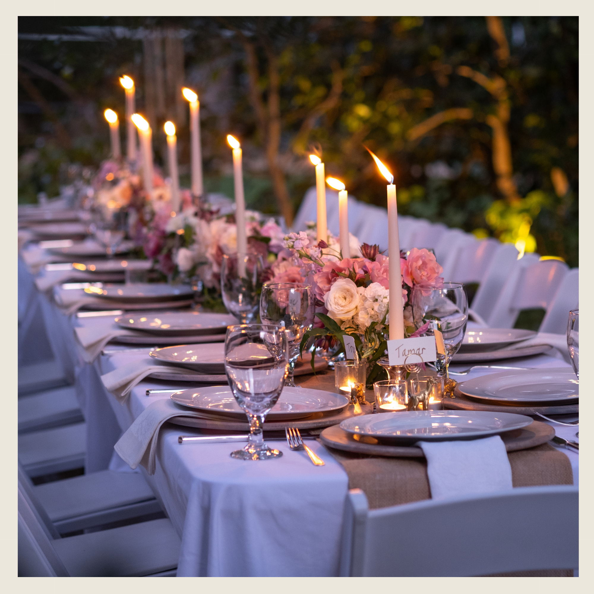 Bearsville Wedding Outdoor Food Setting